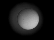 Sonne H-Alpha 01. April 2012, Kontrast verstärkt