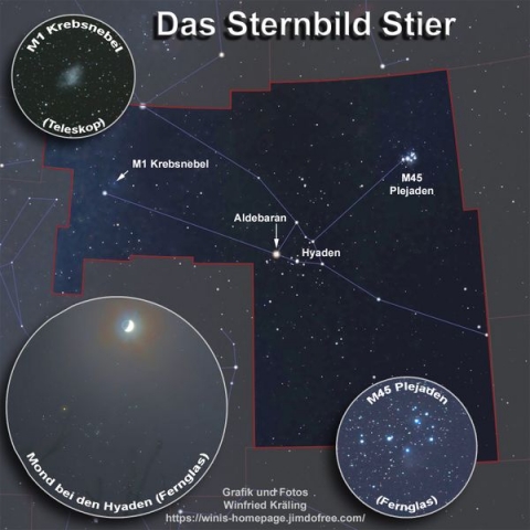 Das Sternenbild Stier