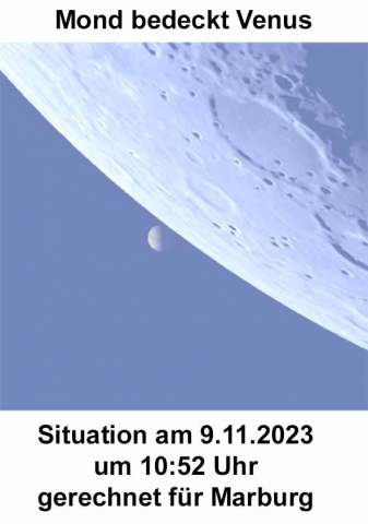 Mond bedeckt Venus