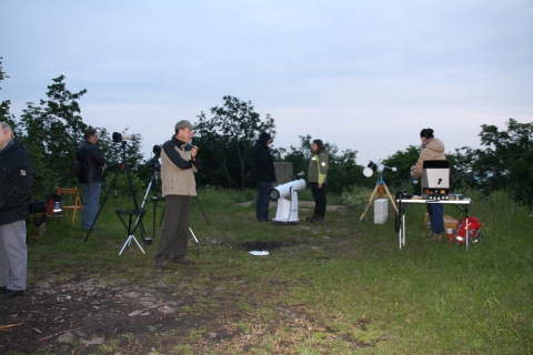 Beobachtung des Venustransits am 6. Juni 2012 auf dem Frauenberg