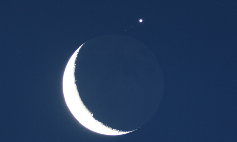 Am frühen Morgen des 15. Juli 2012 zog der Mond über das Jupitersystem.